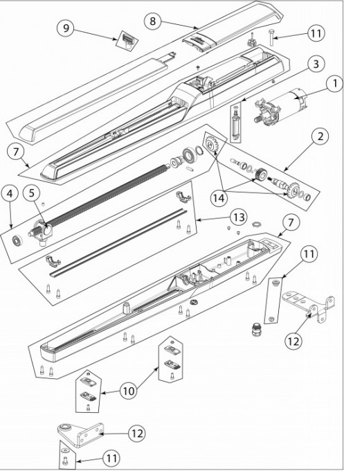6PWRVF - Kit parafusos de fixação para PWR25H-35H