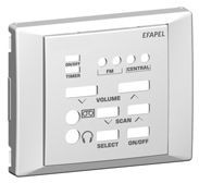 70707 TAT - CENTRO P/COM 1 CANAL ESTÉREO C/FM ANTRACITE EFAPEL 5603011564049