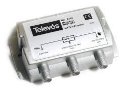 7452 - TELEVES Misturador Blindado - TV-SAT F (Filtro GSM)