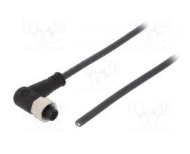 Câble Weidmuller Sail-M12BW-4-5.0U M12, 4 Polonais, connecteur féminin à 90º, PUR 9457740500