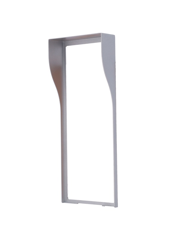Cobertura para videoporteiro - Específico para Akuvox AK-R29S. - Medidas: 330 (Al) x 132 (Lg) x 45 (Fd) mm - Fabricado em aço galvanizado - Viseira para chuva - Montagem encastrada