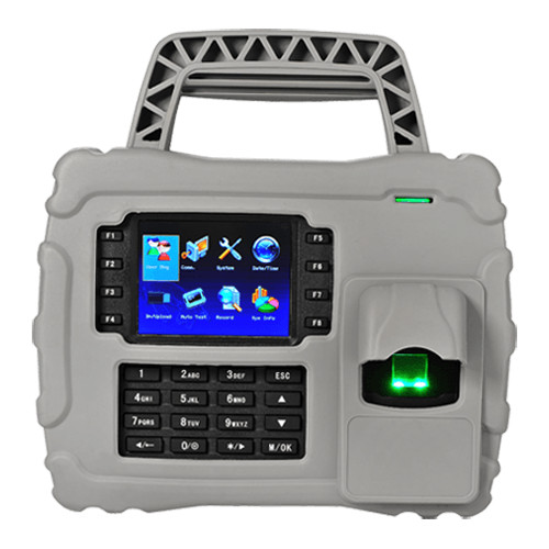 Controlo de Presença Portátil - Impressão digital, cartão EM RFID e teclado - 5.000 gravações / 200.000 registos - TCP/IP, WiFi e USB | Apto para exterior IP65 - Teclas de função para presença - ZkTimeNet 3.0 Lite | ZkTimeNet 3.0
