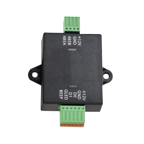 Conversor Wiegand-RS485 - Uso específico com os leitores - Indicado para controladora ZK-C2-260 - Até 4 conversores por controladora - Atribuição de endereços com switch - Fácil instalação
