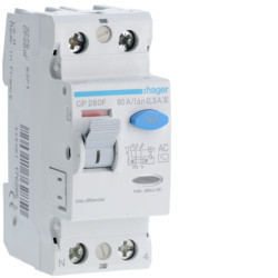 CP280F - Inter. dif. 2P 80A sel. 300mA tipo AC