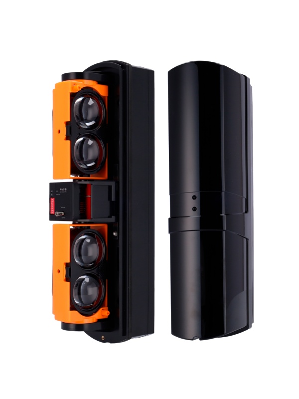 Detector de barreira por infravermelhos - Compatível com o Transmissor ou com o DoorProtect Ajax - Sem fios | 4 feixes | Função AND e OR - Alcance máx. de detecção 200 / 600 m - Duplo tamper| Saída de alarme - Alimentação a pilhas