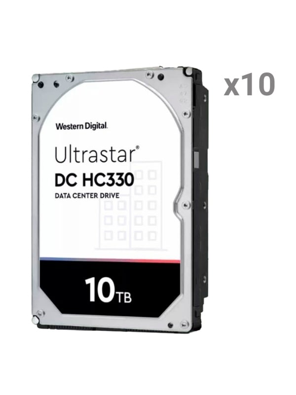 Digital Western Hard Disc - 10 Units | Capacidad 10 Tb Each Uno - Interfaz SATA 6 GB/S - Model WUS721010Aale6L4 - Special for servers y Data Center - Suelto the installed en dvr