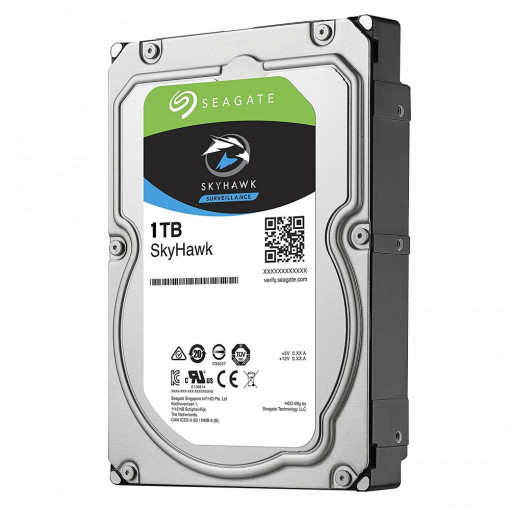 Disque dur de Seagate Skyhawk - Capacité 1 TB - SATA Interplay 6 Go / S - Modèle ST1000VX001 - Spécial pour les vidéocraveurs - lâche ou installé sur DVR