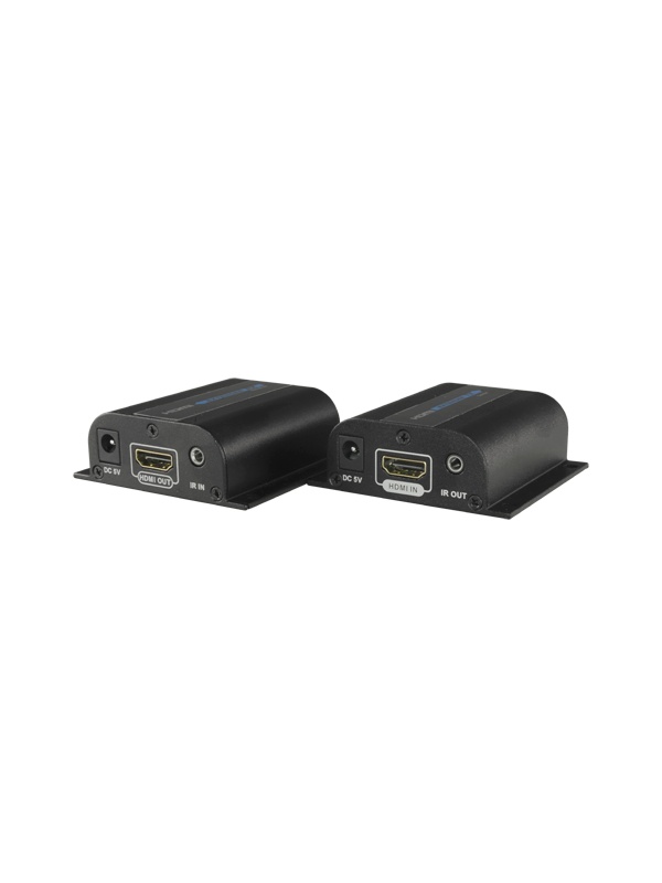 HDMI Active Extensor - Emitter and Receiver - Range 50 m - About UTP Cable Cat 6 - Up to 1080p - DC Power 5 V