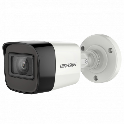 Hikvision - Câmara Bullet HDTVI Gama Value - Resolução 5 Megapixel (2560x1944) - Lente 2.8 mm | Alcance EXIR IR 20 m - Potência sobre cabo coaxial PoC.af - Impermeável IP67