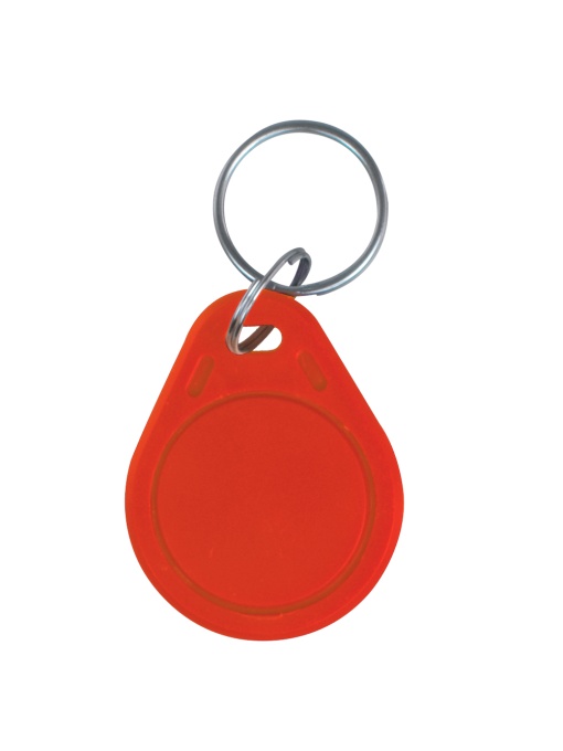 Key holder numbered proximity tag - ID by radio frequency - Passive MF: Red color - High Frequency 13.56 MHz - Light and Portable - Maximum Safety