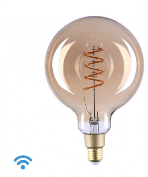 LÂMPADA LED SMART WIFI E27 G125 2700K 4W 260LM