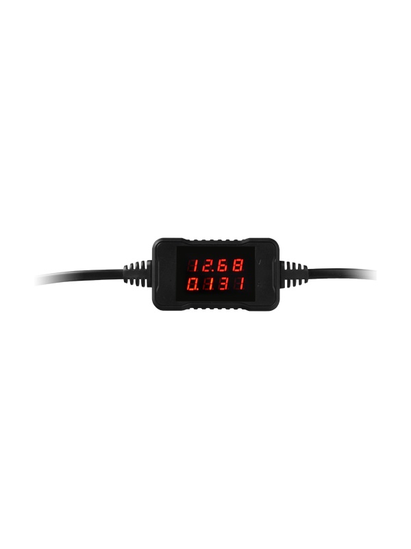 Metro de actual e Voltaje - Conexión simple - Permitir-a él para saber a Voltaje e actual do dispositivo alimentado - Voltaje de Prohibido 3.6~24V DC - Actual máximo 3A - Pantalla de visualización Lcd
