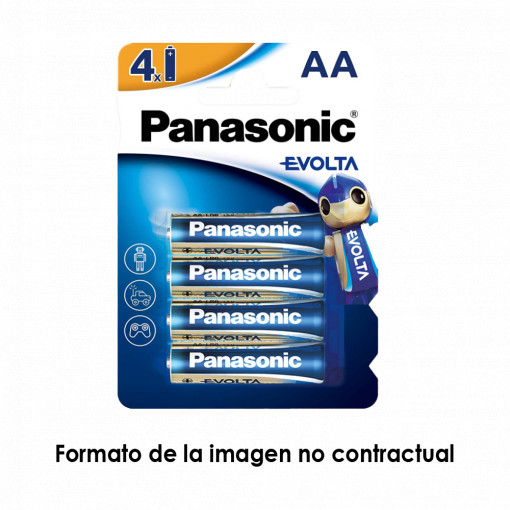 Panasonic - Pilha AA/LR06 - Pacote de 4 - 1.5 V - Alcalino - Alta qualidade