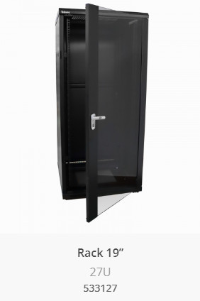 Rack Bastidor 19" 27U Solo (600 x 870 x 600mm. Montado