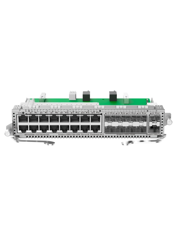 Reyee E-Lighten Line Card - Placa de interface para interrutor modular - Compatível com RG-NBF6002M - 16 Portas RJ45 Gigabit - 8 Portas SFP Gigabit + 2 Portas SFP+ 10 Gbps - Tamanho 1 Ranhura