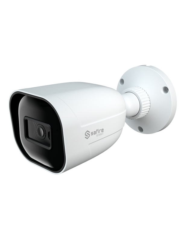Safire Smart - Turret 4 in 1 range E1 - 2 MPX (1920x1080), 1/2.8 "CMOS Starlight - 2.8 mm lens | IR Range 30 m - WDR, HLC, BLC, AGC | HDTVI Coaxial Audio - IP67 Waterproofing