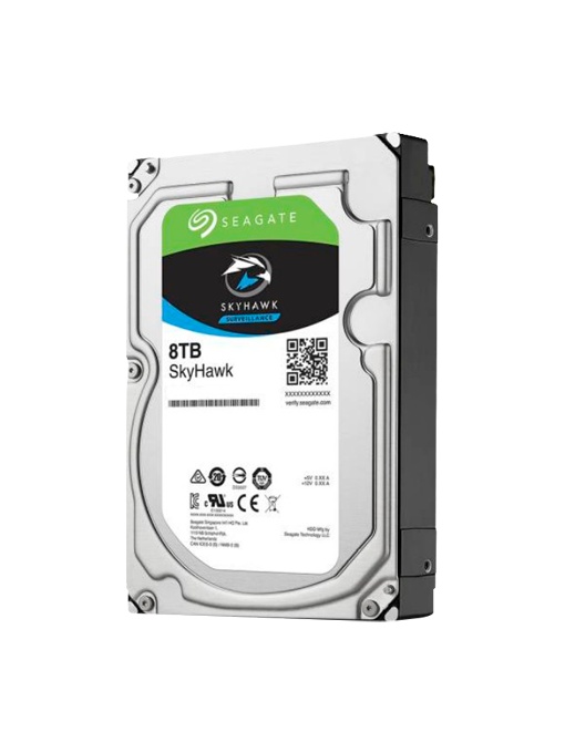 Seagate Skyhawk Hard Disk - Capacity 8 TB - SATA Interplay 6 GB/S - Model St8000VX004 - Special for Videogravators - Loose or installed on DVR