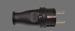 SOFLIGHT - SL-E8060P - Ficha Macho Borracha 16A Preta