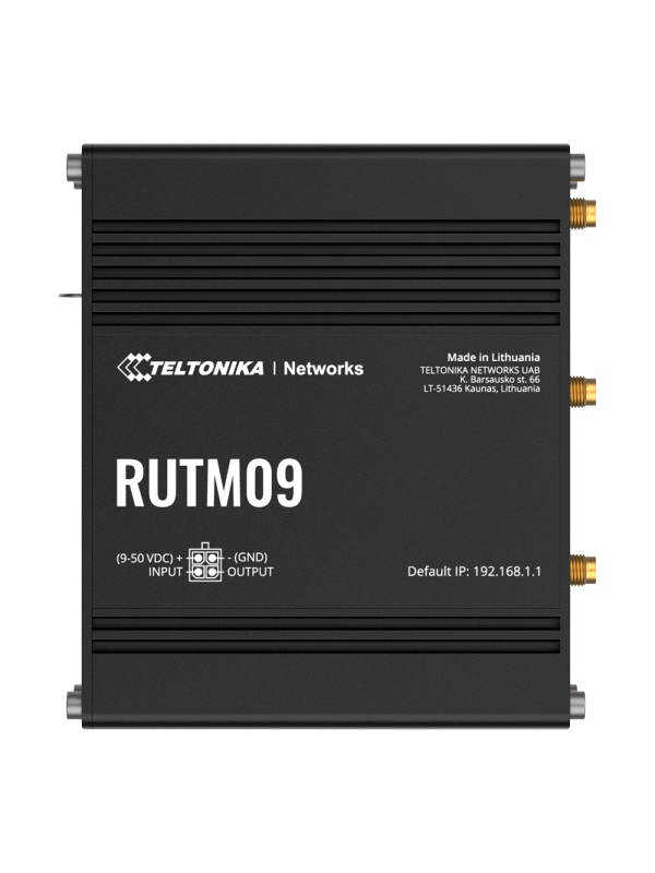 Teltonika Router 4g Industrial - Dual Yes 4g Cat 6 - 1x Digital Input/Output - GNSS Positioning - 4 Puertas Ethernet RJ45 Gigabit - Anodized Aluminum Box