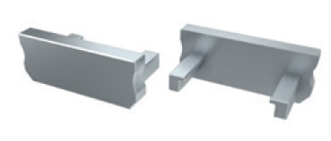 TP1191 - Topo Plastic. Silver P/Perfil TIPO D - Quant. fornecida = 1 un