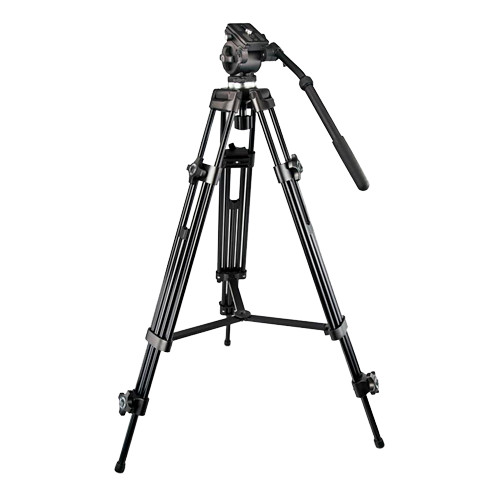 Trípode Profesional - Extensible hasta 189cm - Adaptar a usar no exterior - Color negro - Compatible con Cámaras termográfico e DS-2909ZJ - Bar estabilizador central