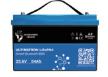 UBL-24-54S - Ultimatron LiFePO4 Lithium Battery 25.6V 54Ah With Bluetooth And Smart BMS Integrated