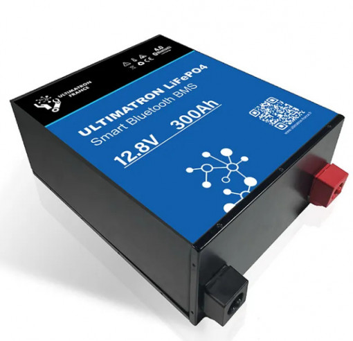 ULM-12-300 - Ultimatron 12.8V 300Ah LiFePO4 Smart BMS bateria de lítio com Bluetooth