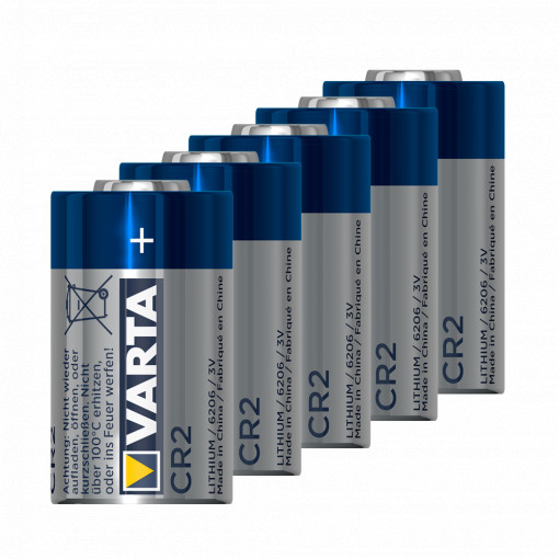 Varta - 10 Piles CR2 - Voltage 3.0 V - Lithium - Nominal Capacity 850 MAH - Compatible with catalog products