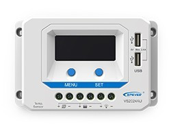 VS2024AU Regulador de Carga PWM 20A 12/24V EP SOLAR