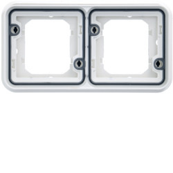 WNA402B - cubyko - Quadro x2 horizontal, branco HAGER EAN:3250617175425