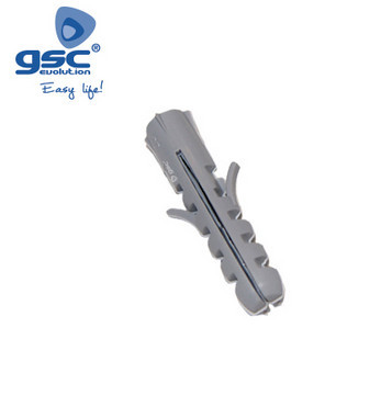 000301306 - 8433373013063Saco de 100 buchas de expansão de nylon cinza 8mm