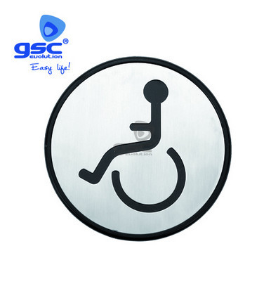 003301398 - 8433373013988 Símbolo de banheiro adesivo desativado Ø97mm