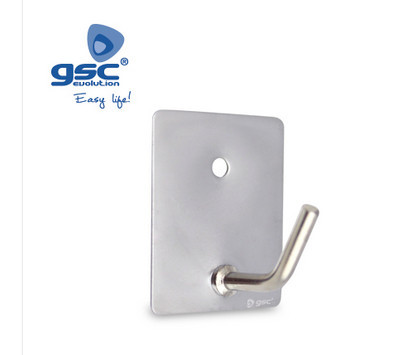 003802792 - 8433373027923 Pack 3 cabides adesivos médios 26x43mm Cromado