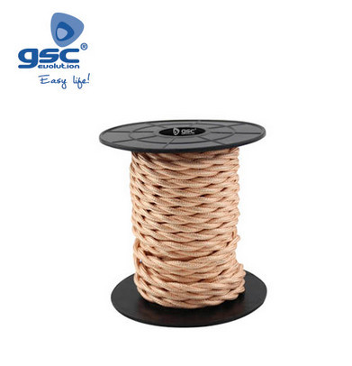 003902980 - 8433373029804Cabo têxtil 10M (2x0,75mm) Cobre trançado
