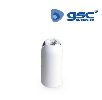101530000 - 8433373037717 E14 Suporte de lâmpada termoplástico liso branco