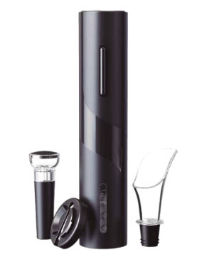 401070007 - 8433373065932Saca-rolhas automático com rolha de vácuo e servidor de vinho