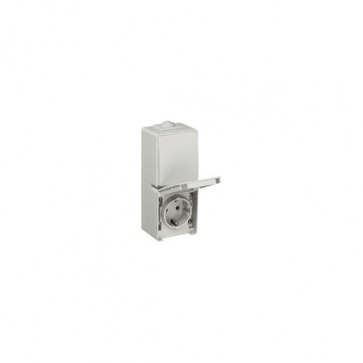 48861 CCZ - COMUTADOR ESCADA/TOM SCHUKO VERTICAL CINZENTO EFAPEL 5603011034740