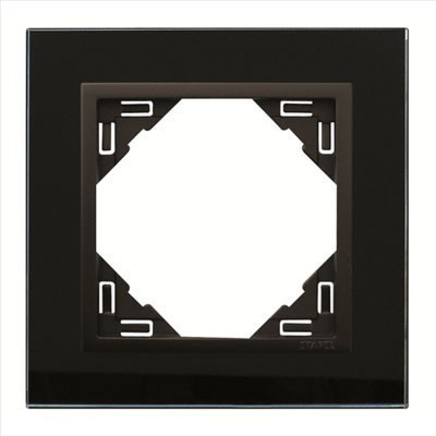 90910 TEP - ESPELHO SIMPLES CRISTAL NEGRO/PRETO MATE EFAPEL 5603011607999