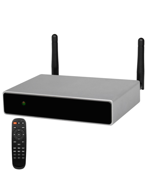Amplificador reprodutor - Sem fios - 2 x 35W - Ligação Bluetooth - Reprodução USB - Mando a distancia