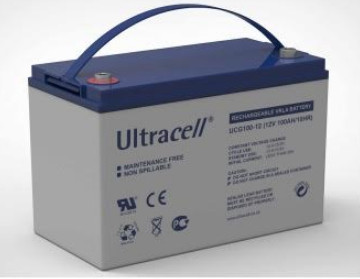 Bateria de Gel 12V 100Ah (330 x 172 x 222 mm) - Ultracell UCG100-12