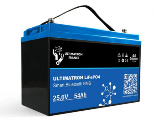 Bateria de Lítio 24V 54Ah (330x172x215 mm) - Ultimatron UBL-24V-54AH - LIFEPO4