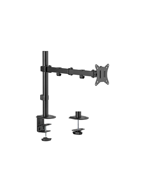 Braço para monitor - Instalação em mesa - Carga máxima 9Kg - Inclinação -45º +45º - VESA 75x75 - VESA 100x100mm
