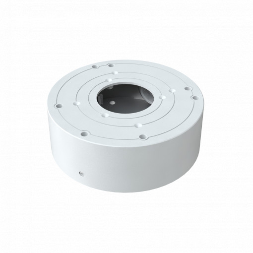 Caixa de derivação Safire Smart - Para câmaras dome - Apto para uso exterior IP65 - Instalação em tecto ou parede - Diâmetro da base 109.5 mm - Passador de cabos