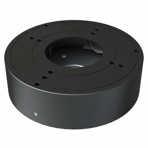Caixa de derivação Safire Smart - Para câmaras dome - Apto para uso exterior IP65 - Instalação em tecto ou parede - Diâmetro da base 132 mm - Passador de cabos