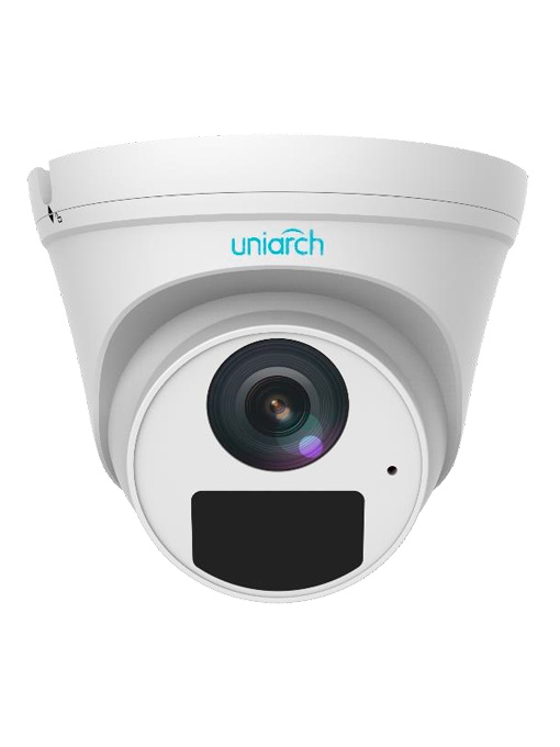 Camera IP 4 Megapixel - Gama Uniarch - 1/3 "Progressive Scan CMOS - 4 mm lens - IR LEDs Range 30 m - Interfaz Web, CMS, Smartphone and NVR
