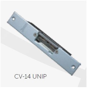 CV-14 UNIP Trinco eléctrico Fecho ajustável, Cx reduzida INOX 12V AC/DC GOLMAR