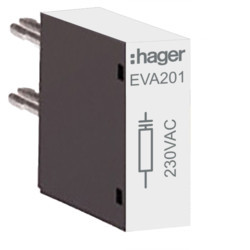 EVA201 - Supressor para 230 V para tamanho 1 HAGER EAN:3250612232116