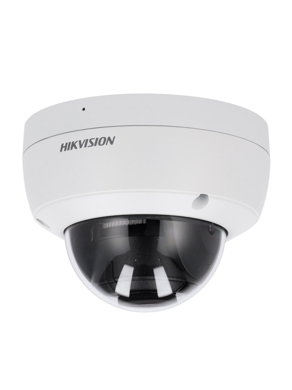 Hikvision - Câmara Dome IP da gama PRO - Resolução 4 Megapixel (2688x1520) - Lente 2.8mm | PoE | Microfone incorporado | Alarme - Alcance IR 30m | AcuSense | Face capture | Audio - Deteção de movimento 2.0 | IP67, IK10