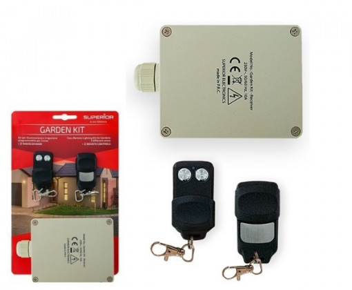 Kit d'émetteur de réception à 2 canaux et 2 commandes spéciales pour le jardin - supérieur