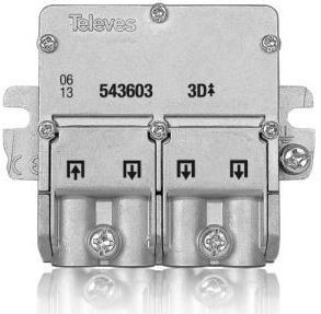 Mini-Repartidor 5...2400MHz "EasyF" 3D 8,5/7,5dB Interior